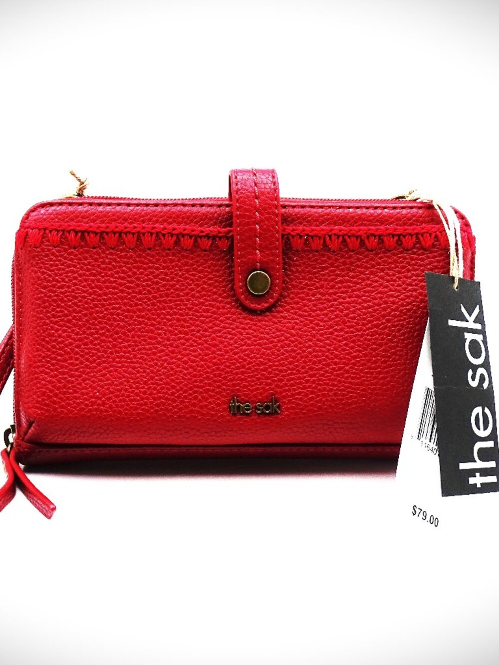 THE SAK Iris Scarlet Color Leather Smartphone Crossbody Bag